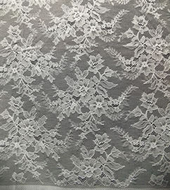 Tessuto legato con corde di nylon del pizzo del jacquard del modello di progettazione del fiore dall'iarda fornitore