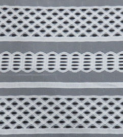 Prepari le linee tessuto di nylon delle piste del pizzo del cotone netto per i vestiti dall'estate o dall'indumento fornitore