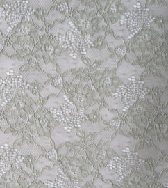 Tessuto elastico del pizzo di elastam &amp; di nylon con il modello di fiore del trifoglio fornitore