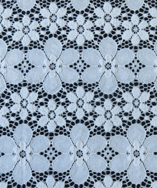 Disposizione floreale blu elastica del tessuto del pizzo dell'elastam di nylon per signora Garment fornitore
