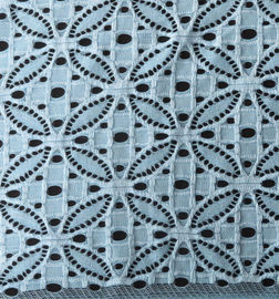 Tessuto elastico del pizzo di elastam &amp; di nylon con il piccolo modello di fiore ellittico fornitore
