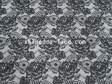 modello floreale/speciale del tessuto di nylon del pizzo di larghezza di 150cm della foglia per l'indumento SYD-0170 delle donne fornitore