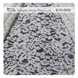 Vestito legato con corde dal pizzo del pettine del tessuto del pizzo di allungamento del cotone per l'indumento fornitore