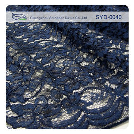 Bella disposizione legata con corde smerlata del tessuto del pizzo del voile con il contenuto della viscosa e del nylon fornitore