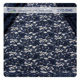 Bella disposizione legata con corde smerlata del tessuto del pizzo del voile con il contenuto della viscosa e del nylon fornitore