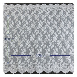 Disposizione del pizzo del ciglio del tessuto del pizzo di Chantilly per il vestito, il bianco ed il Gray delle donne fornitore