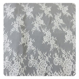 Disposizione elastica del pizzo del bello ciglio di nylon bianco/disposizione decorativa del pizzo fornitore