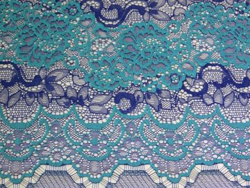 Tessuto di nylon del pizzo del bello cotone floreale dall'iarda con la tintura ecologica fornitore
